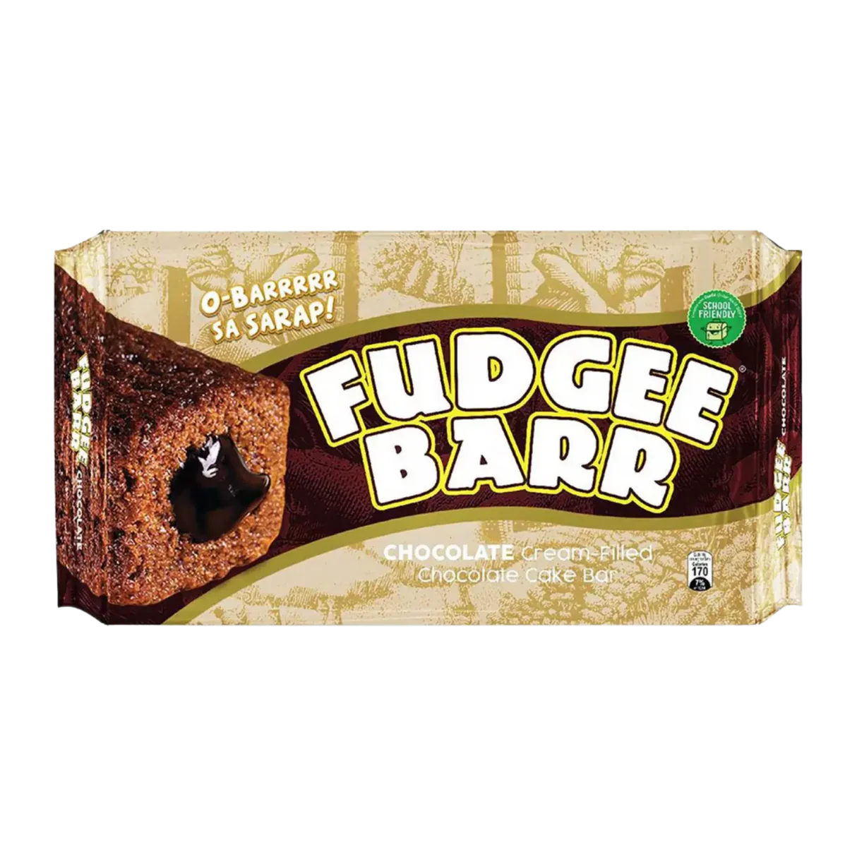 Fudgee Barr Chocolate Cream-Filled Cake Bar 400g