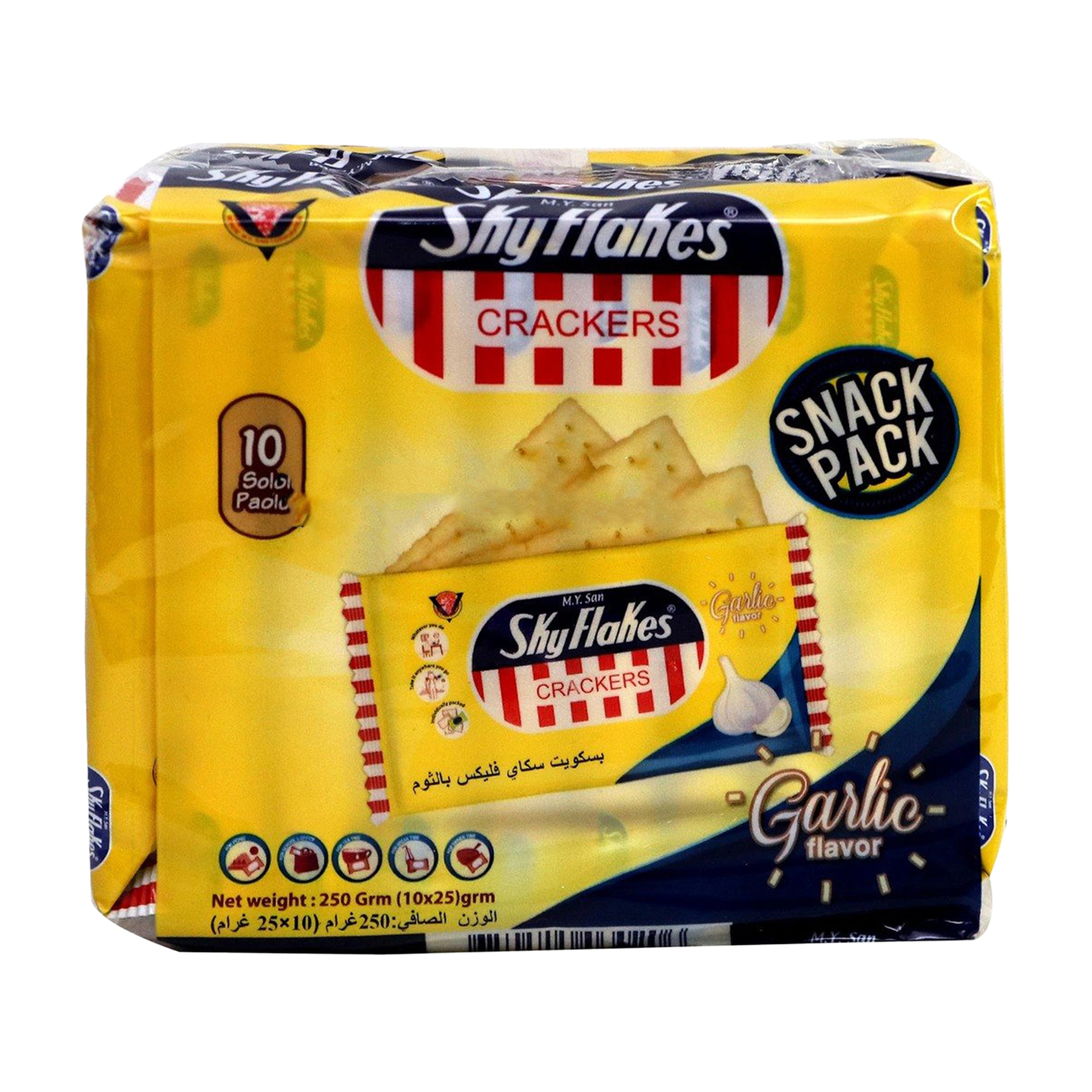 MY San SkyFlakes Crackers Garlic 250g