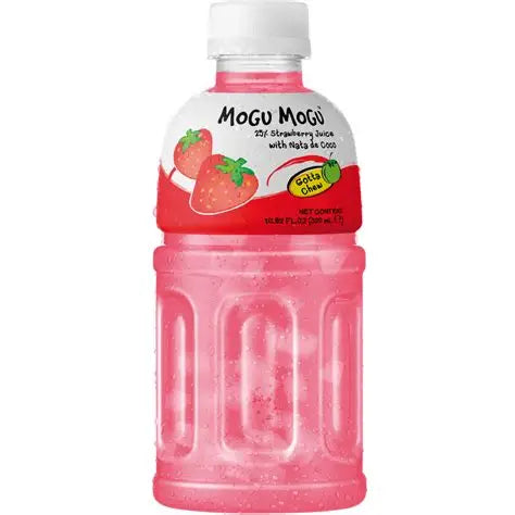 Mogu Mogu Strawberry Drink with Nata de Coco 320ml