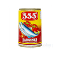 555 SARDINE IN TOMATO SAUCE HOT (RED) 155G