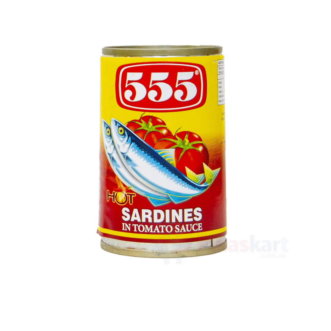 555 SARDINE IN TOMATO SAUCE HOT (RED) 155G