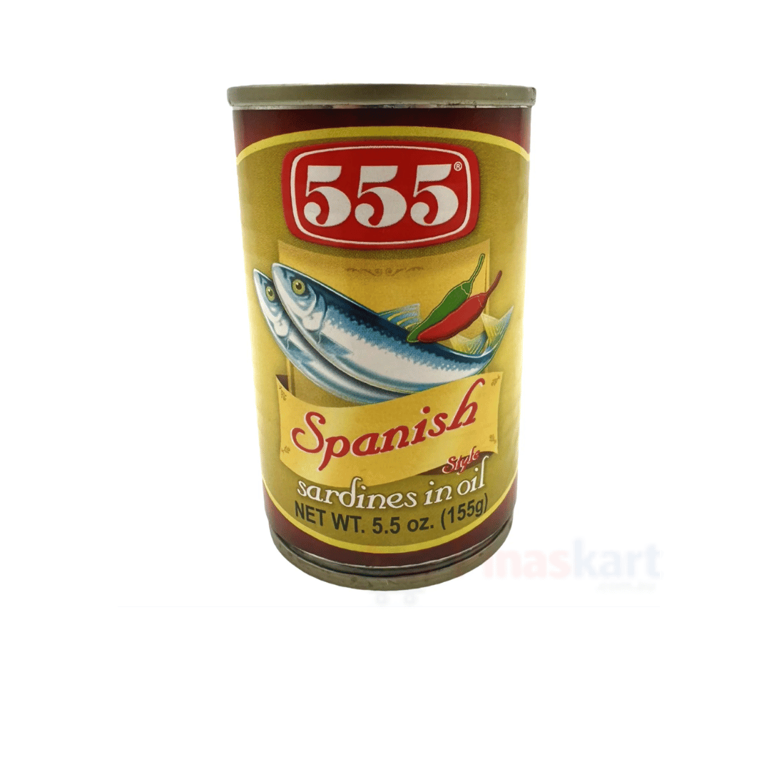 555 SPANISH STYLE SARDINES 155G
