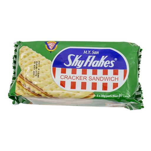 MY San SkyFlakes Cracker Sandwich Peanut Butter 150g